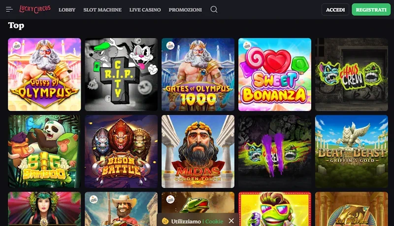 Giochi del casinò Lucky Circus